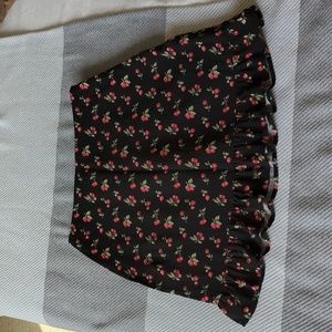A&F cherry skirt, size S
